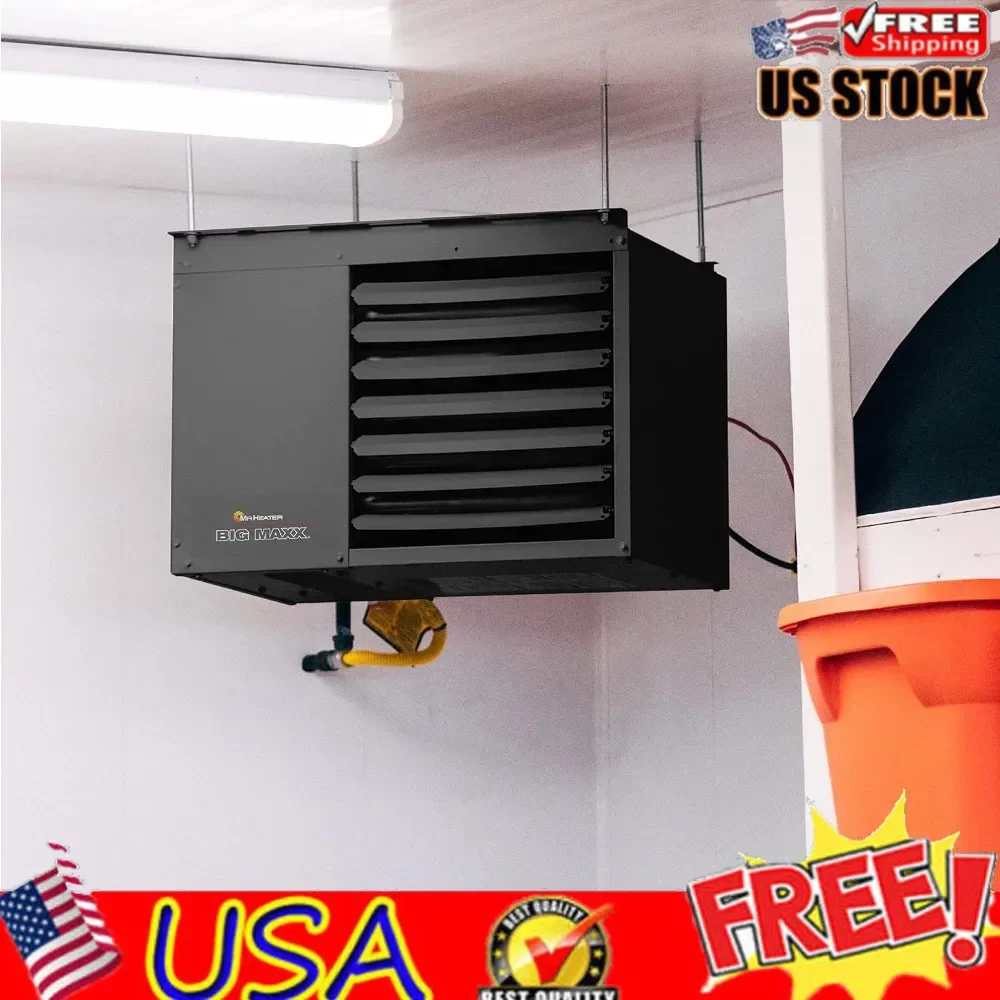 F260560 Big Maxx MHU80NG Natural Gas Unit Heater, 80,000 BTU, Black