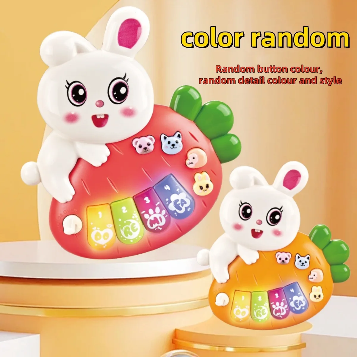 Elektroniczne pianino klawiatura dźwięk zwierząt instrument muzyczny z oświetleniem edukacyjna zabawka sensoryczna interaktywna gra prezent dla malucha niemowlaka