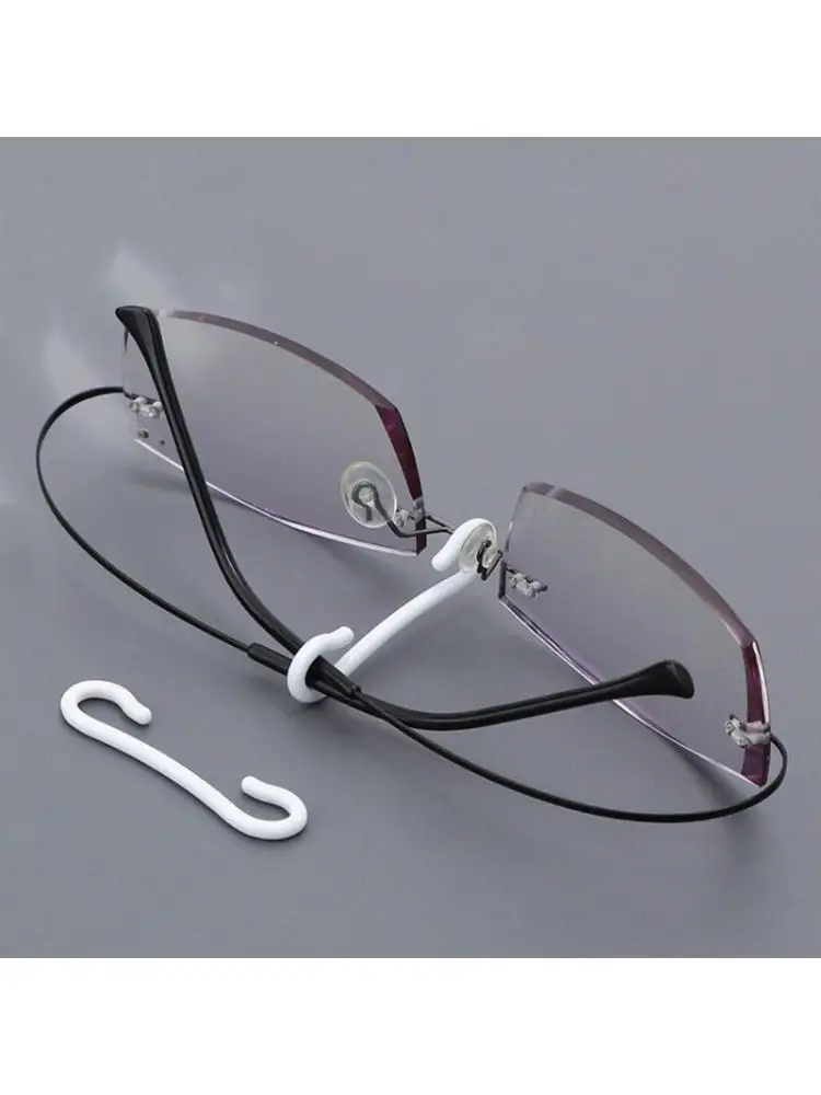  10PCS Eyeglass Organizers Hooks Plastic Materials Easy Install Eyewear Holder Glasses Frame Fixing Hooks