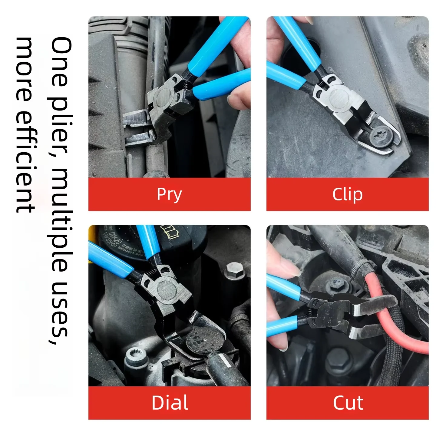 Multifunctional Diagonal Pliers Car Clip Removes Car Staples Clip Removal Tool  Pliers Car Rivet Tightening Pliers Wire Tool - view 5