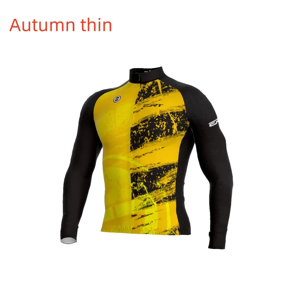 

Brazil Ertracing Pro Cycling Team Mens Sun Protection Thin Long Sleeve Small Bike Shirts Ropa Ciclismo Maillot Pro Mtb Apparel