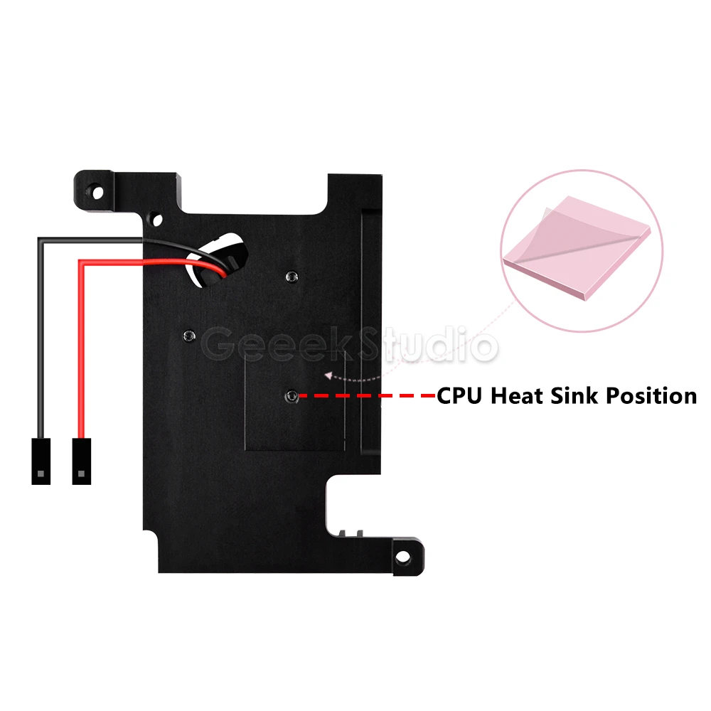 ROCK 4 Model C+ Cooling Fan 3510 Heatsink for Rock Pi 4C Plus