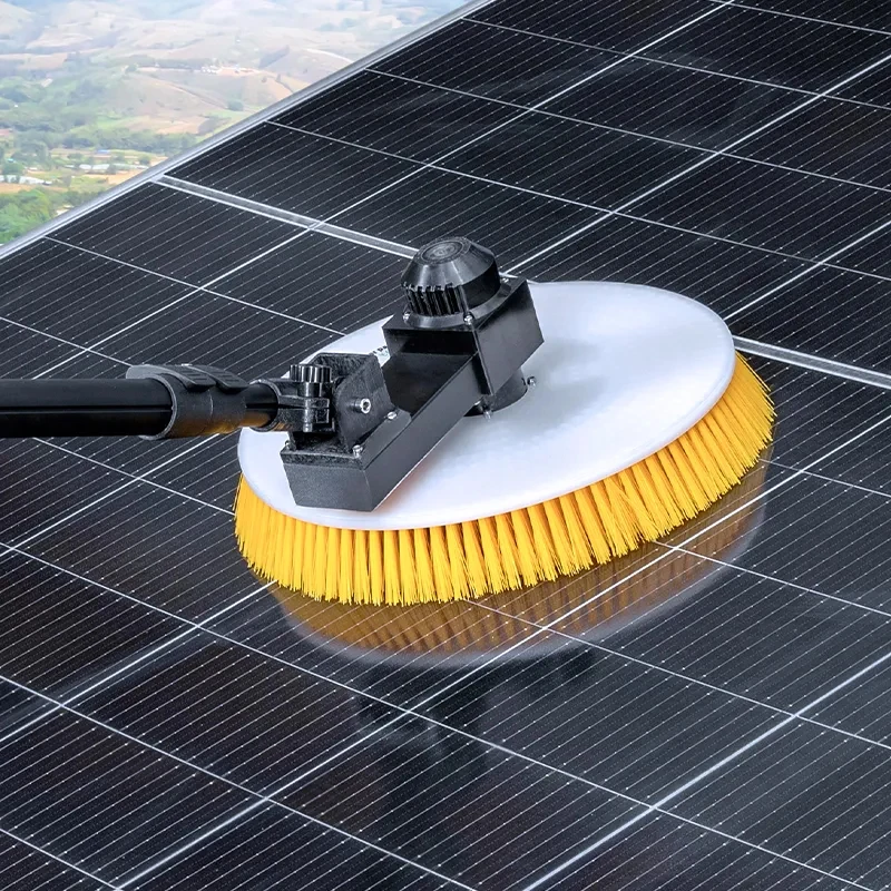 Single Head PV Electric Save Energy Water Spray Brush for  Cleaning Solar Panels