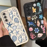Marine Organism Summer Phone Case For Samsung Galaxy A54 A05S A05 A34 A24 A14 A53 A33 A23 A13 A52 A52S A32 A22 A12 A71 A51 A31