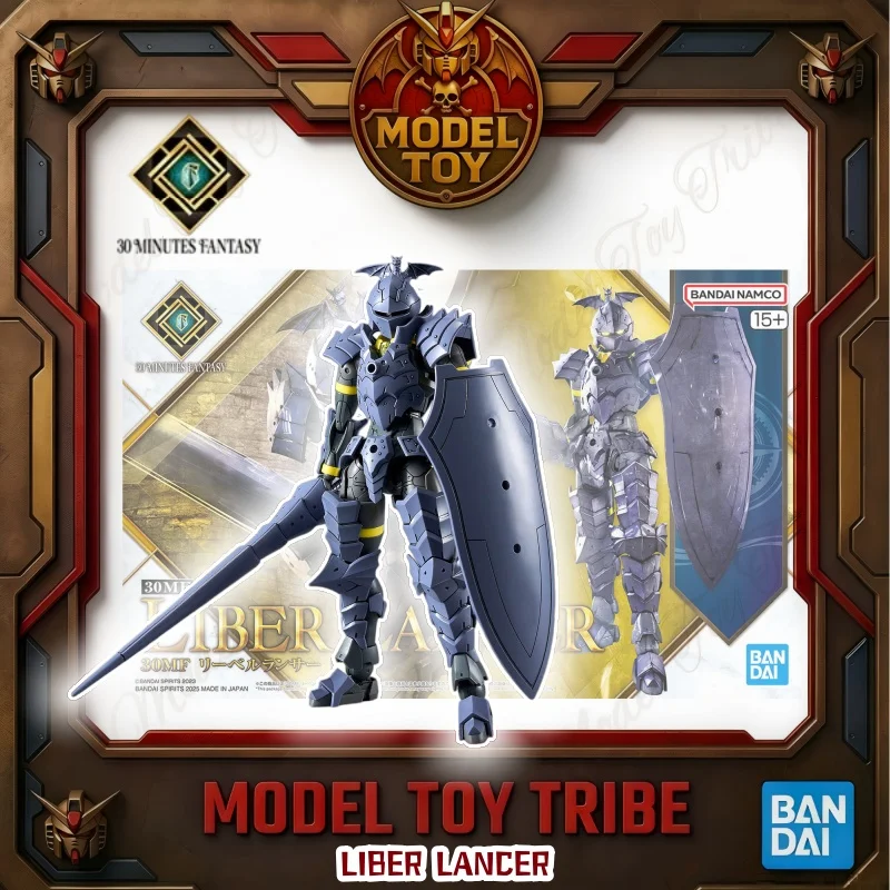 In-Stock Japan Bandai Original Anime 30MF Liber Lancer Model Kit Action Figure Model Toy Holiday Collectible Gift For 15+ age
