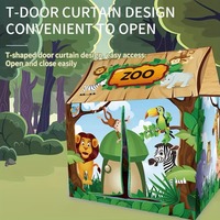 Kids Play House Game Tent Toys Dinosaur Pink Ice Cream Boy Girl Princess Castle Portable Indoor Outdoor Children Play Tent House