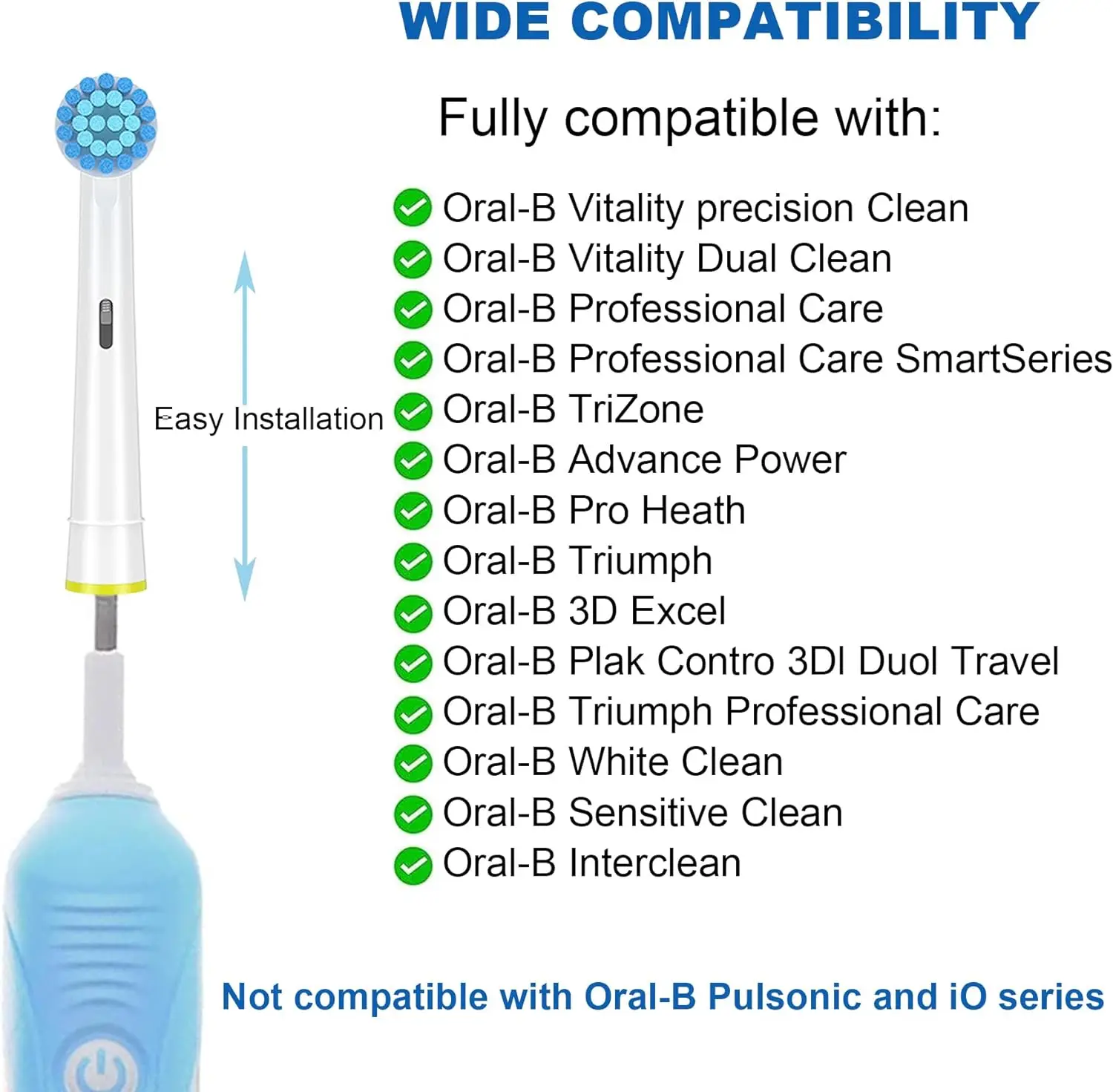 Soft Sensitive Replacement Brush Heads for Oral B Braun Electric Toothbrush Gentle and Comfortable Brushing for Sensitive Gums