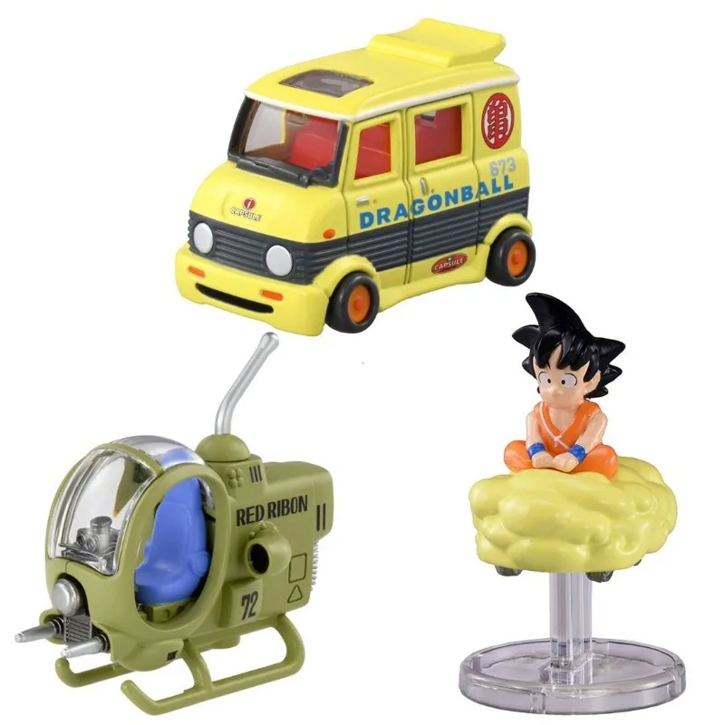 

TAKARA TOMY Domycar Dragon Ball Kame-Sennin Red Ribbon Army Plane Son Goku's Flying Nimbus Alloy Car Model Kids Toy Gift