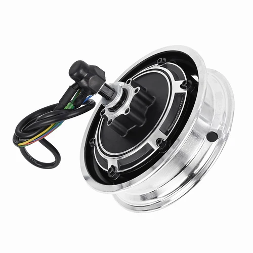 전기 스쿠터 10 인치 48V 500W 드라이브 휠 허브 장착 가능한 10 인치 스쿠터 용 KUGOO 용 브러시리스 디스크 브레이크 모터