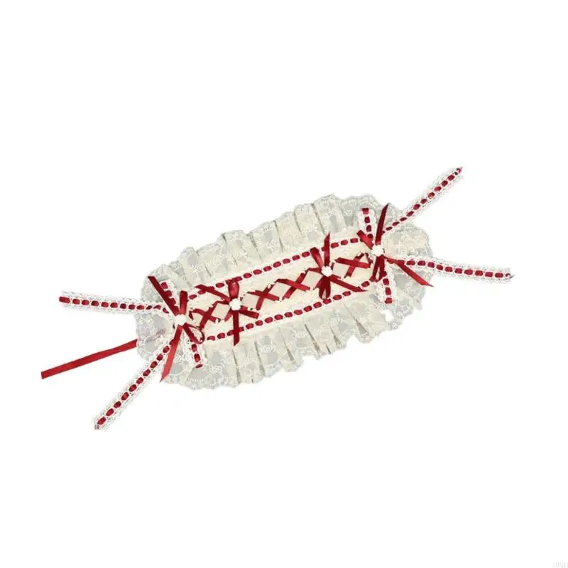 49MD Lace Hairband With Elegant Embroidery Hair Accesories For Fashion Enthusiasts