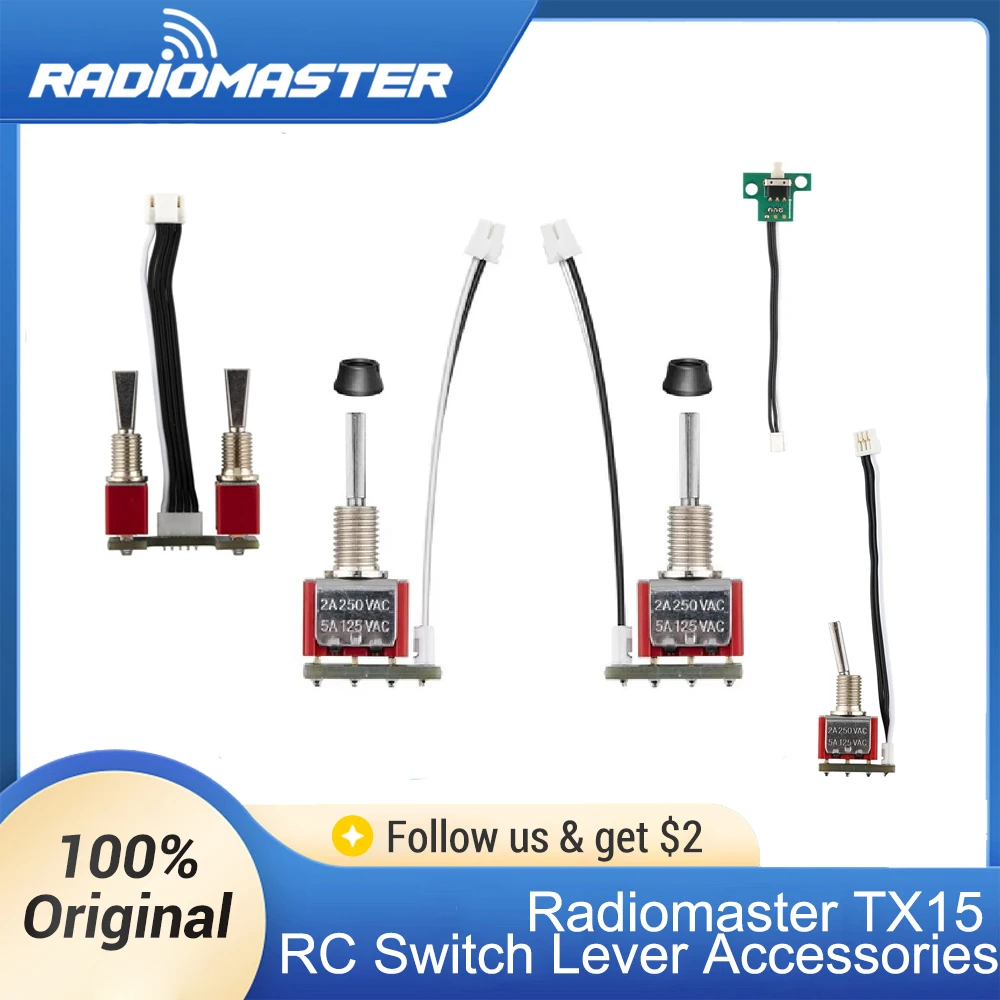 Пульт дистанционного управления RadioMaster TX15 SE SF Switch 3-позиционный блок, сборка переключателя SA+SB/SC+SD, SE/SF 2 pos Switch TX15 MAX