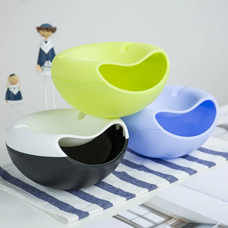 Plastic Fruit Storage Box Can Be Disassembled Into Double Layered, Suitable For Watching TV Shows And Cracking Melon Seeds image 5