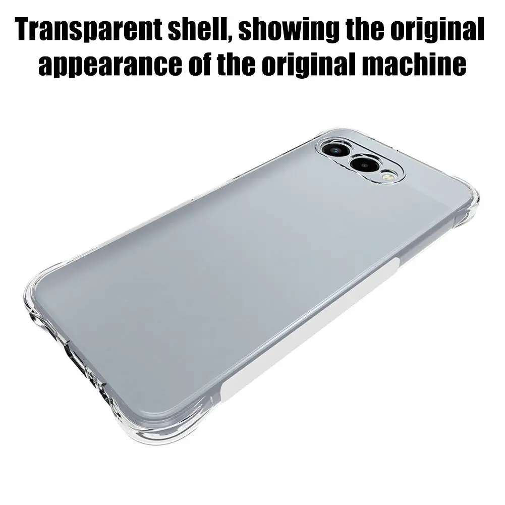 

Прозрачный противоударный чехол из ТПУ с защитой по четырем углам для T-Mobile Revvl 8 5G, защитный чехол, мягкий прозрачный чехол, водонепроницаемый H2O3