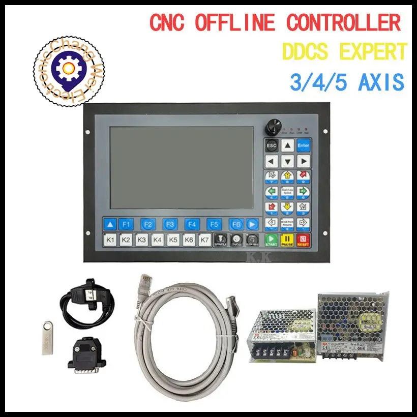 

CNC DDCS-EXPERT 3/4/5 Axis CNC Standalone Offline Controller Support Close-loop Stepper/ATC Controller Replace DDCSV3.1