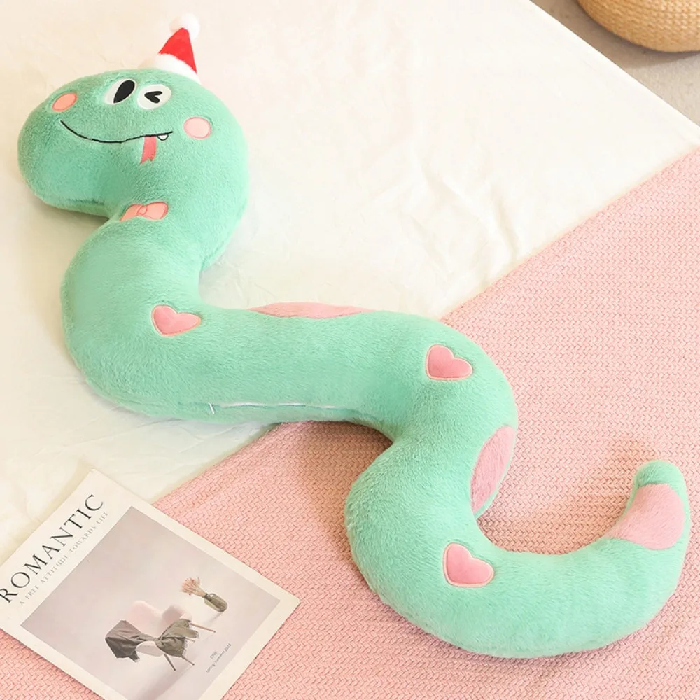 

Plush Year of The Snake Plush Toy Wrap Around Arm Little Snake Snake Stuffed Plush Doll Cartoon Cute Green Snake Animal Doll