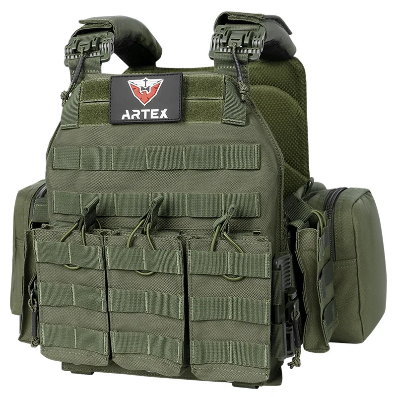 

outdoor quick release molle tactical vest hot selling CS equipment training protective insertion plate Carrier tactical vest