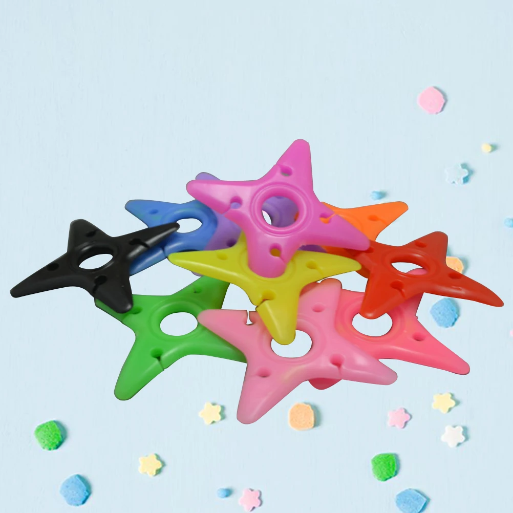 

10pcs Silicone Star Earphone Cable Winder Organizer Storage For Headphone Cord Management Tangle-Free Wire Holder Cable