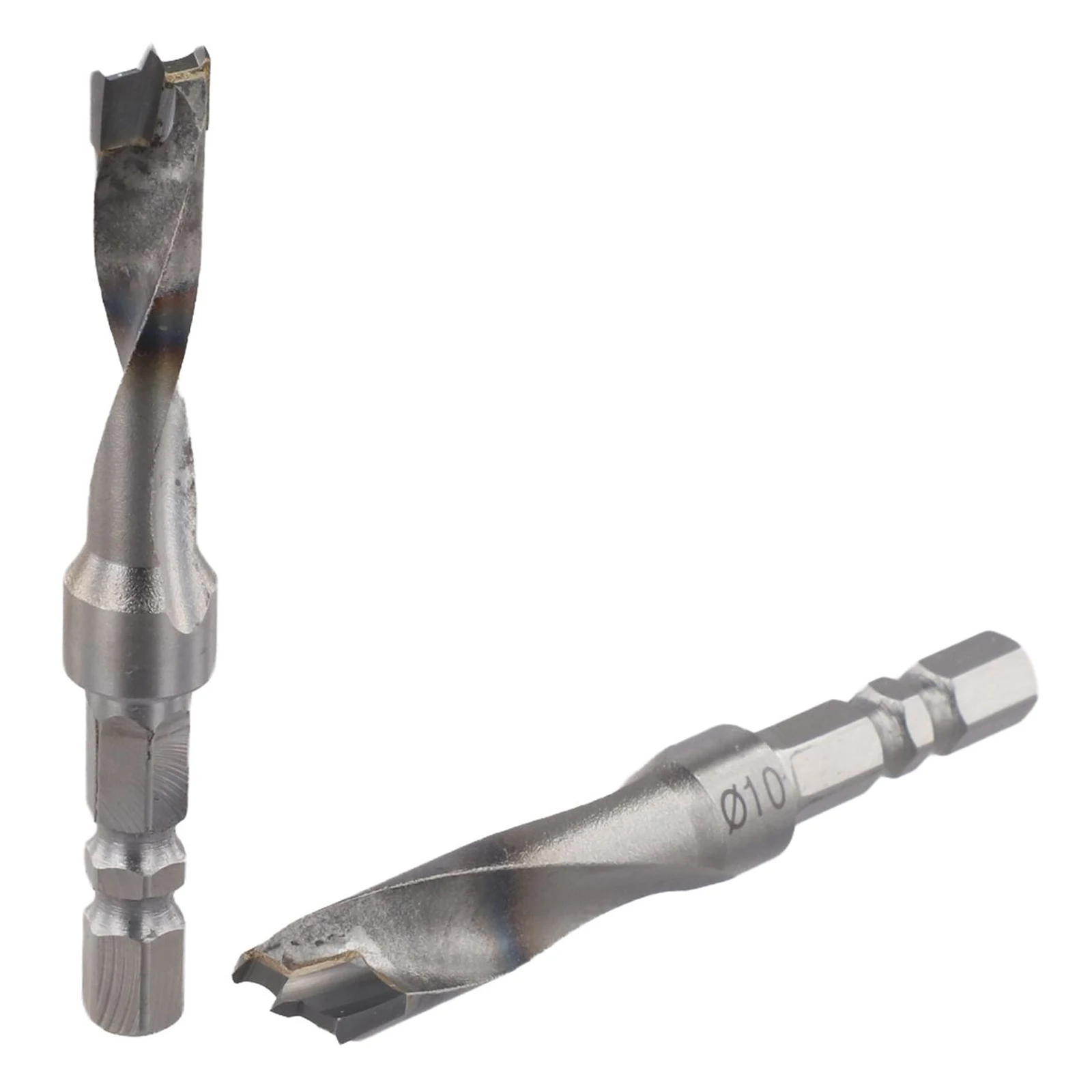 Per progetti di lavorazione del legno Punta da trapano con codolo esagonale Punta da trapano a tre punti Punzonatura efficiente Design di forgiatura Acciaio ad alta durezza