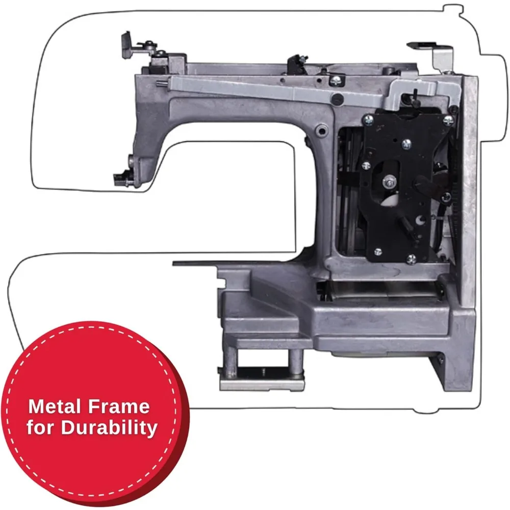 M1500 Lightweight & Portable Sewing Machine with Accessory Kit | 57 Stitch Applications, LED Light & 1-step Buttonhole