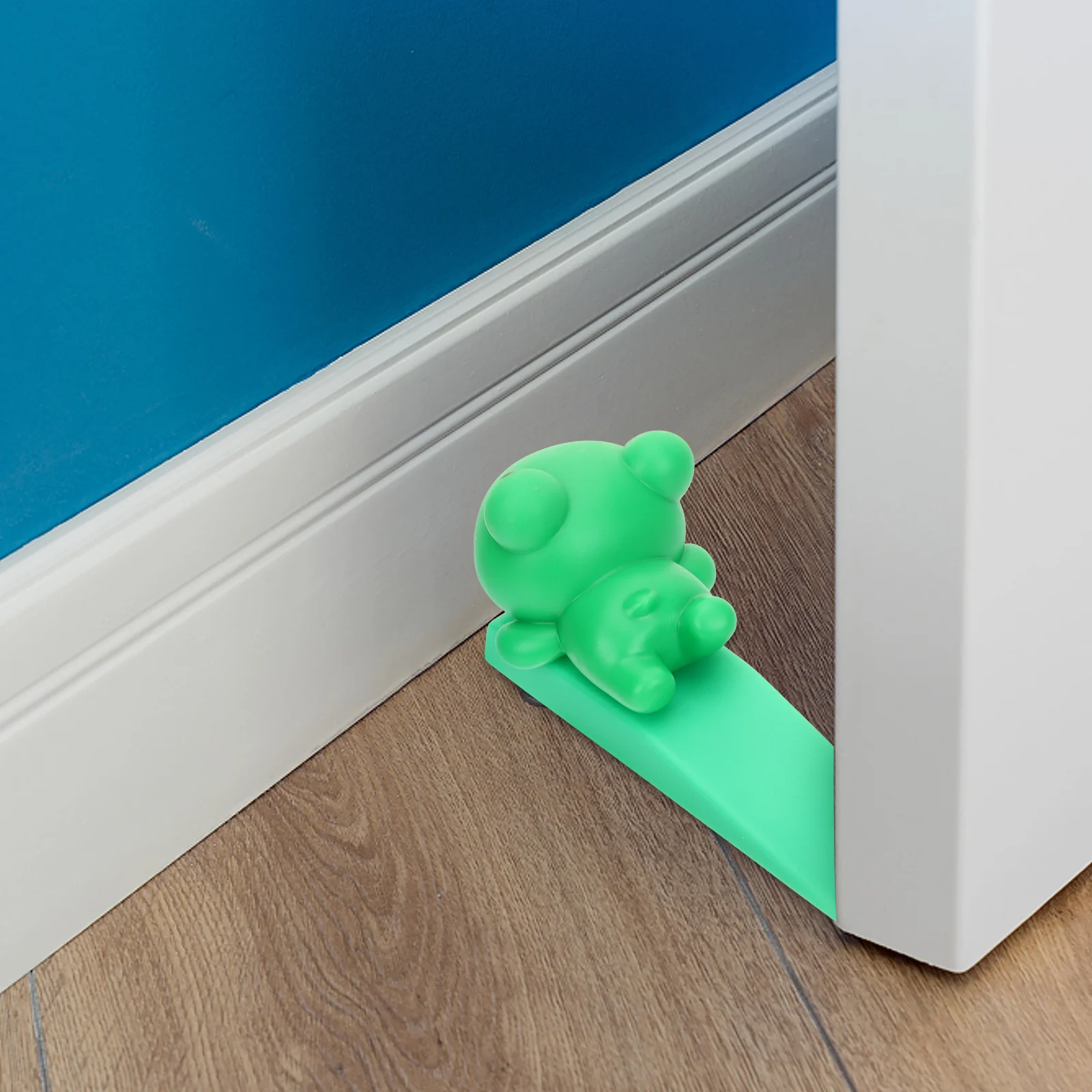 Klinowy stoper do drzwi antypoślizgowy, wytrzymały ochraniacz ściany, miękka poduszka, blokada podłogi, idealny do sypialni i mieszkania.