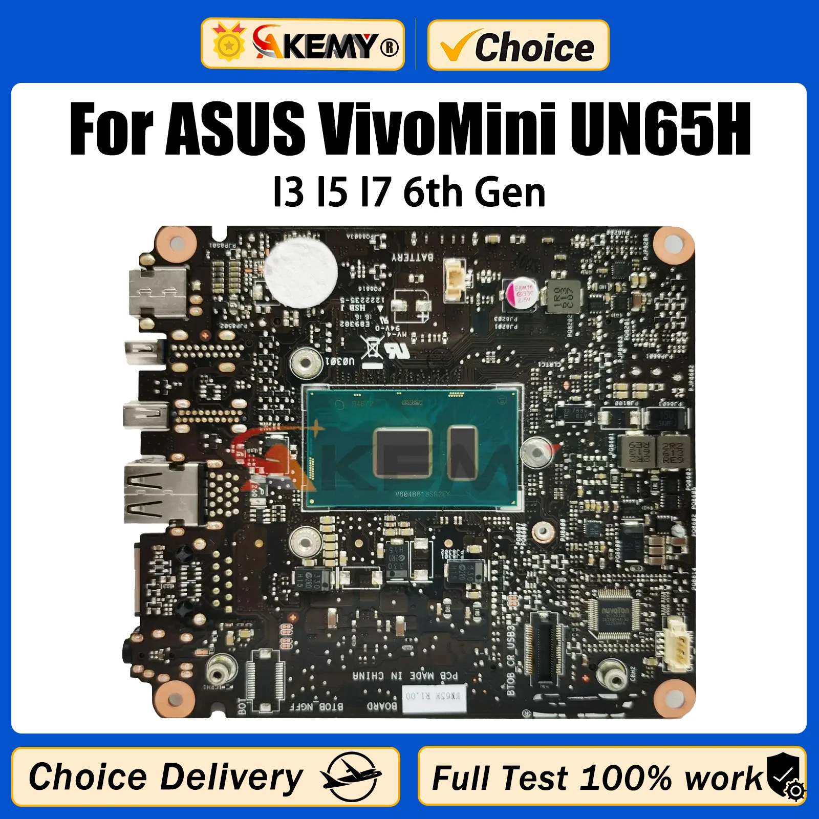 

Материнская плата ноутбука Akemy UN65H Материнская плата ASUS vivсеребристые UN65 с I3-6100U I7-6500U CPU Test work 100%