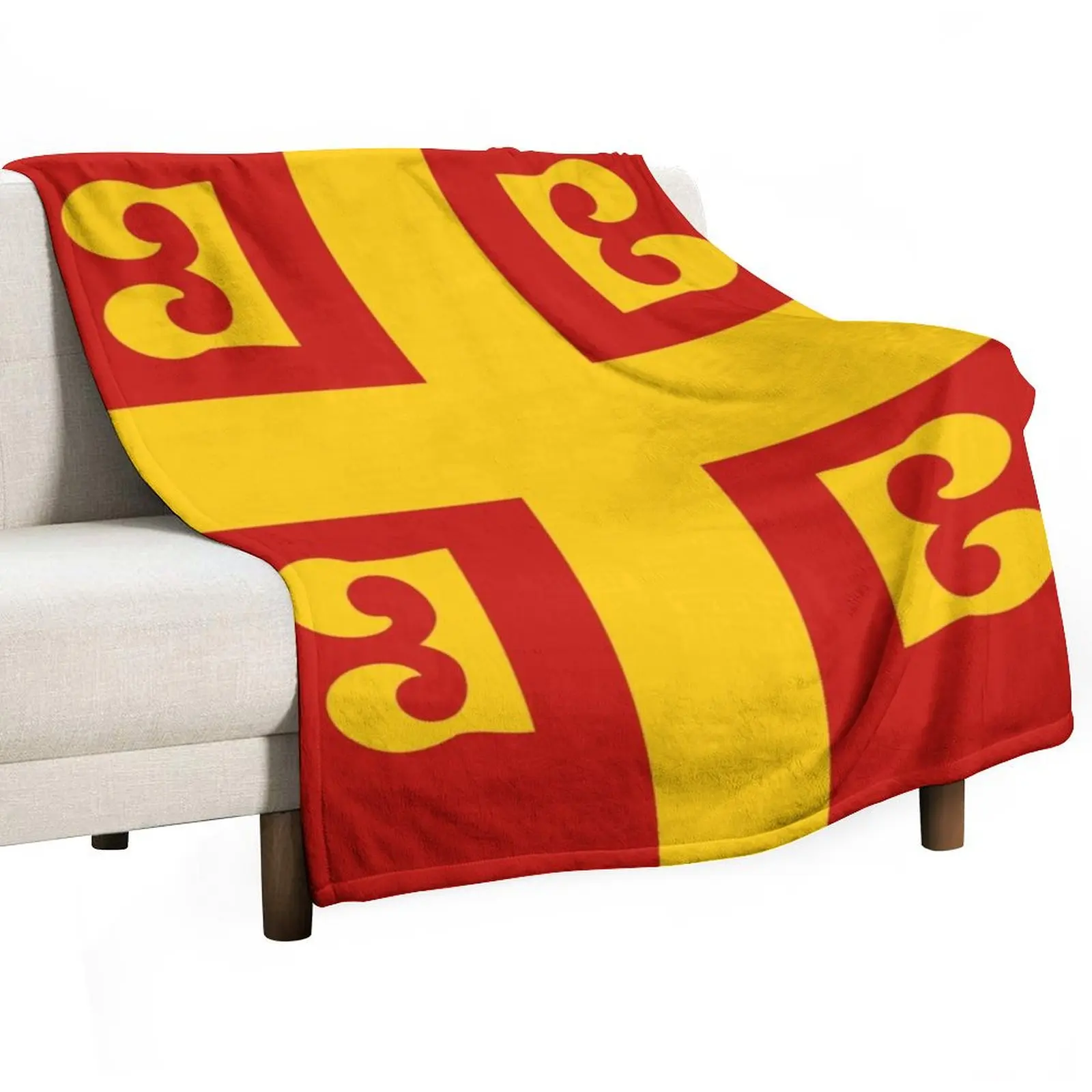 Byzantine Empire Flag and symbol Throw Blanket blankets and throws manga Blankets