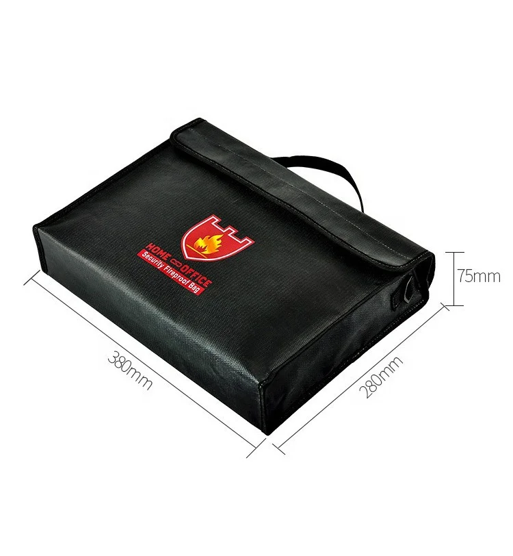 RC Lipo Guard Explosion-proof Flame Retardant Battery Storage Safe Bag 380x290x75mm Fireproof Ebike Battery Bag