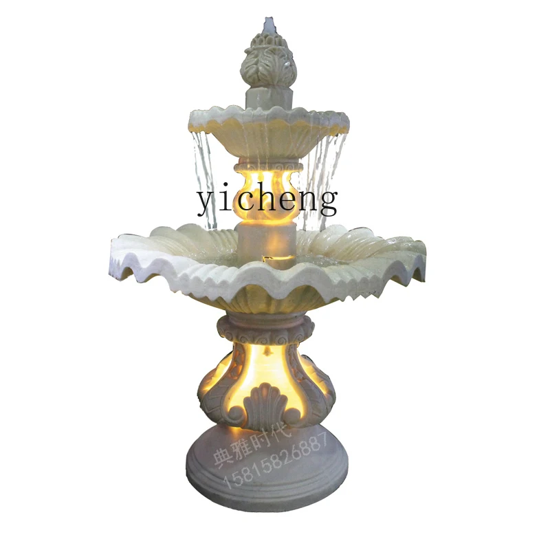 DSA French running water fountain decorative ornament landscaping outdoor balcony garden courtyard wishing pool