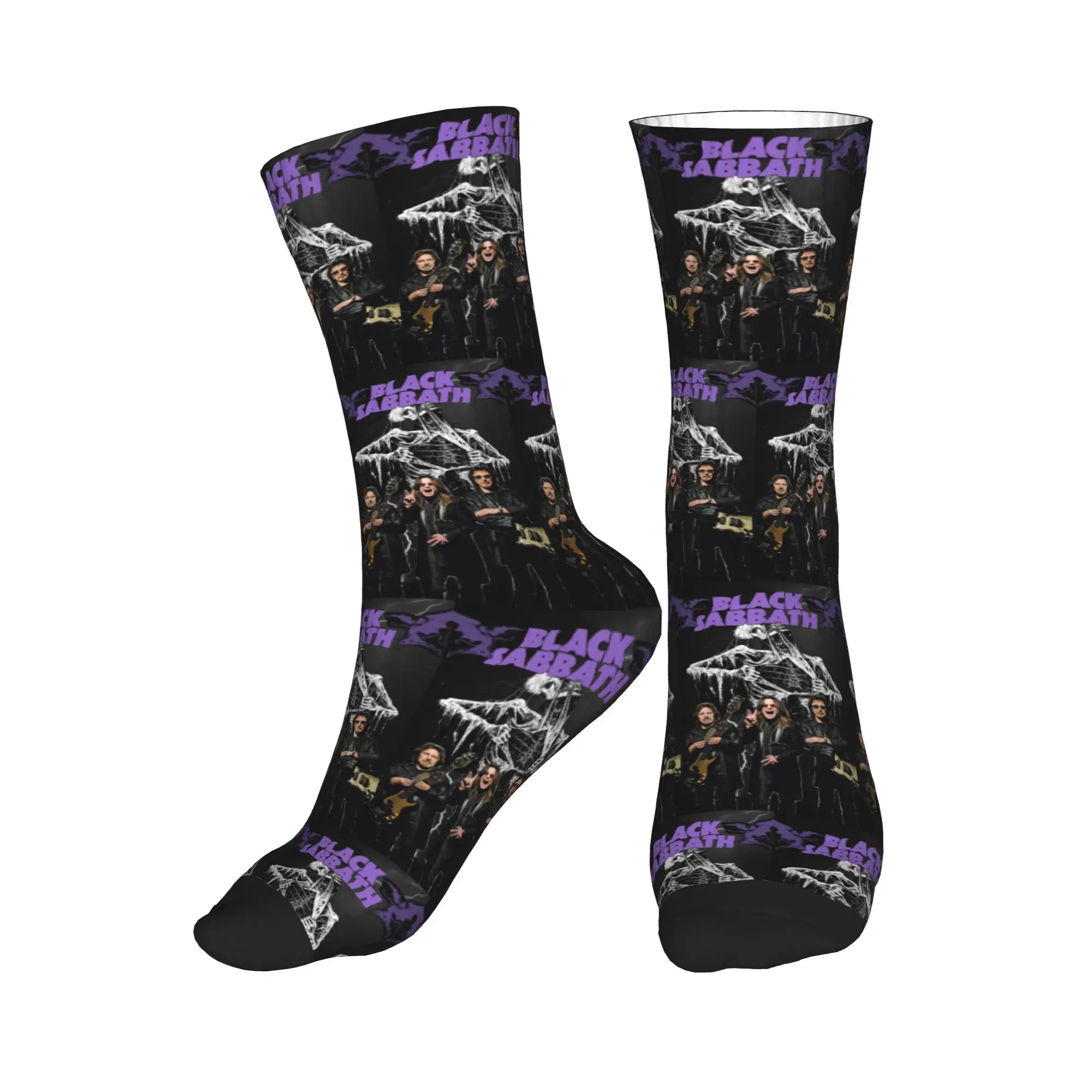 

Носки All Seasons Band Black Sabbath Sport Middle Tube Socks, супермягкие носки средней длины, носки в стиле хип-хоп для мужчин и женщин