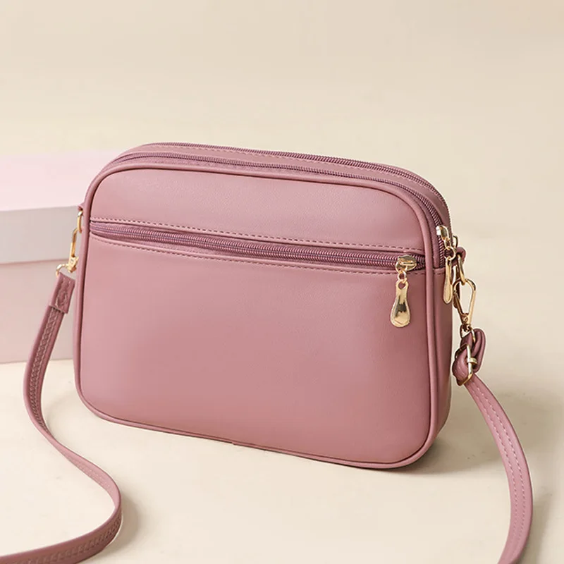 Neue Damenhandtasche im Trendigen Design mit Großer Kapazität, Hochwertige Leder-Umhängetasche, Geldbörse, Modische PU-Schultertasche mit Stilvollem Aussehen – Detail 5
