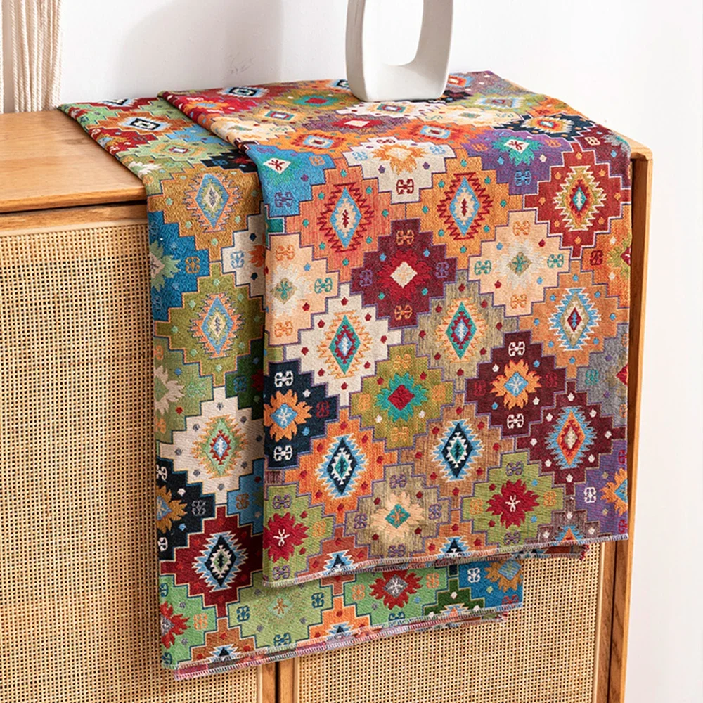 Jacquard Fabric Cloth Bohemian National Style Release Fabrics Hand-Made Sofa Cover Tablecloth DIY Clothing Sewing Supplies