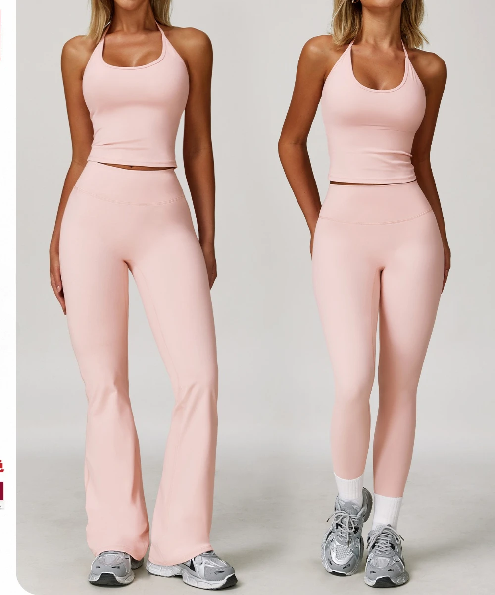 

Women's yoga set, casual, breathable, sweat proof, fitness bra, gym high waisted pants running exercise yoga suit,2025 new model