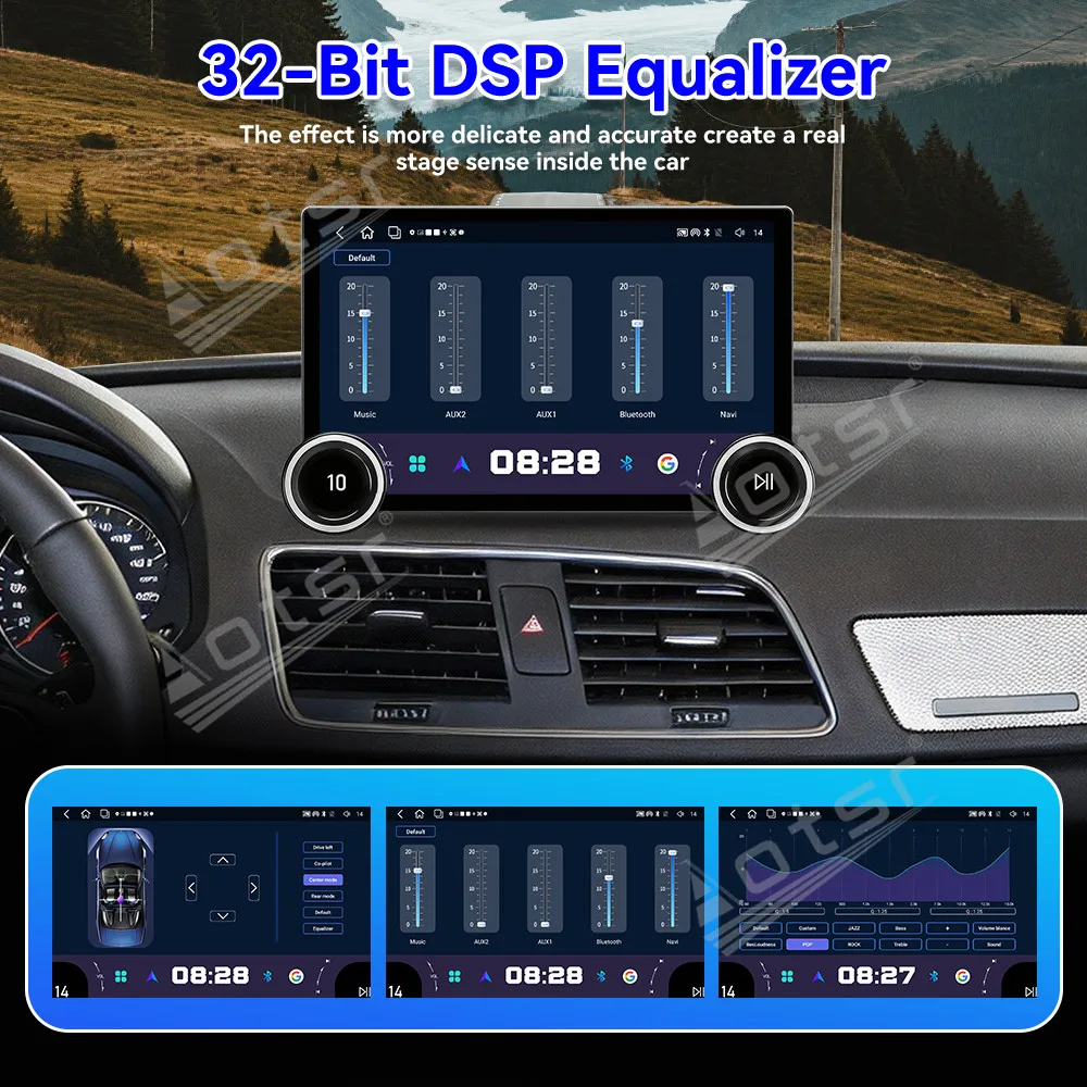 11.5 Inch Dual Knob Car Radio For Audi Q3 2013-2019 Android15 Multimedia Player HD TouchScreen GPS Navigation CarPlay DSP Stereo