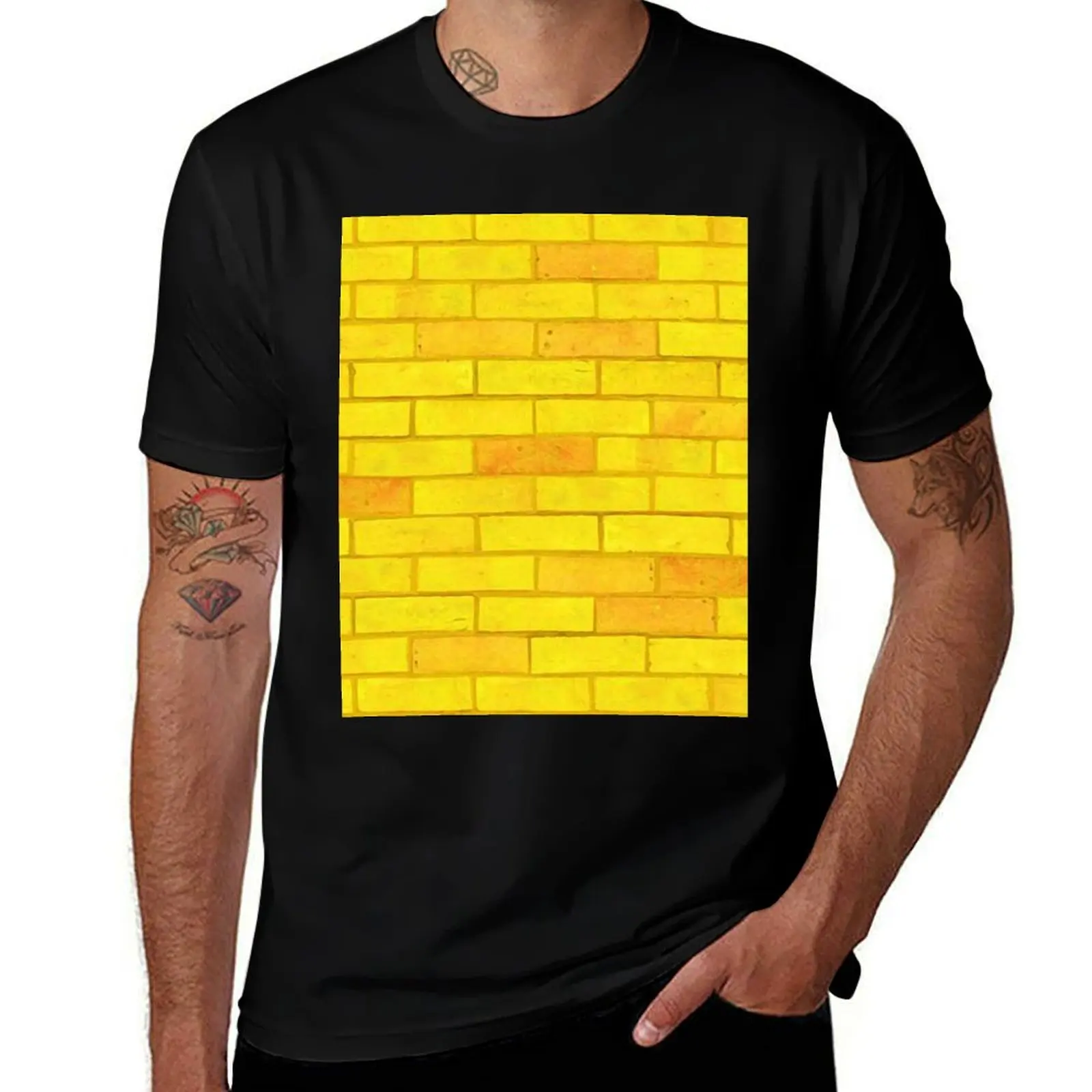 Yellow Brick Road T-Shirt Novelty Graphic Tee Shirt T-Shirt