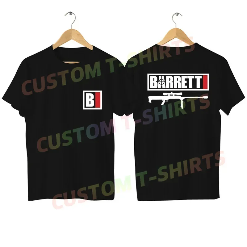 Men T Shirt Casual New Barrett Ammunition Guns Firearms Logo T-shirt Graphic Oversized Comfortable Streetwear S-3XL Tee