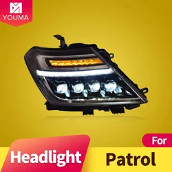 Car Styling Head Lamp for Nissan Patrol Y62 Headlights 2012-2019 LED Headlight Projector Lens DRL Auto Accessories