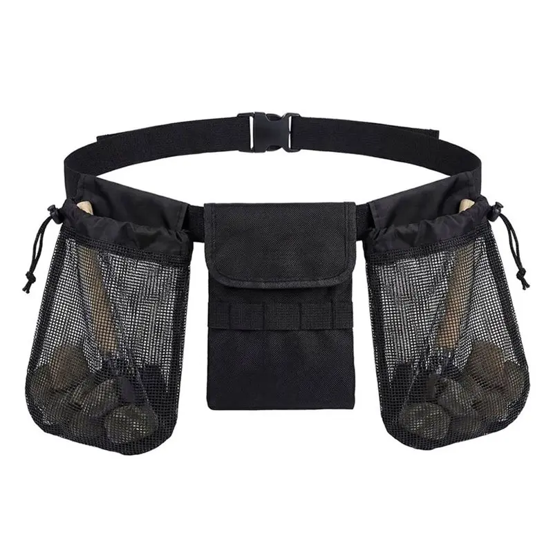 VEHO-Outdoor Exploration Foraging Belt, Rockhounding Bag With Adjustable Waistband,Sturdy To Wear Around Waist Harvesting
