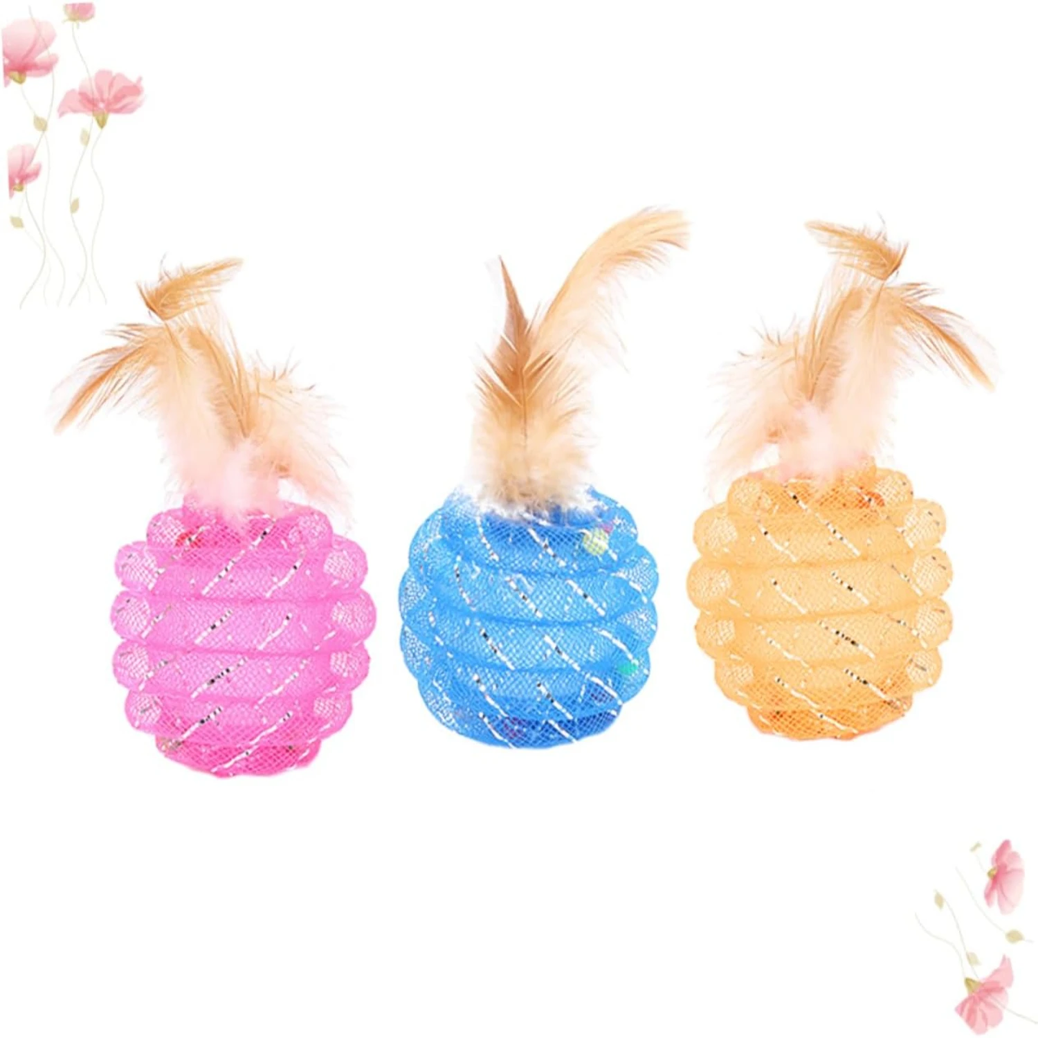 Innovative Educational Cat Ball Toys - Engaging Interactive Pet Toy Set with Adorable Pineapple Balls - Exciting and Stimulating