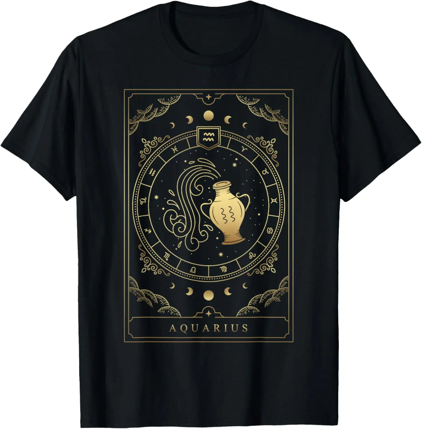 Aquarius Tarot Card Zodiac T-Shirt