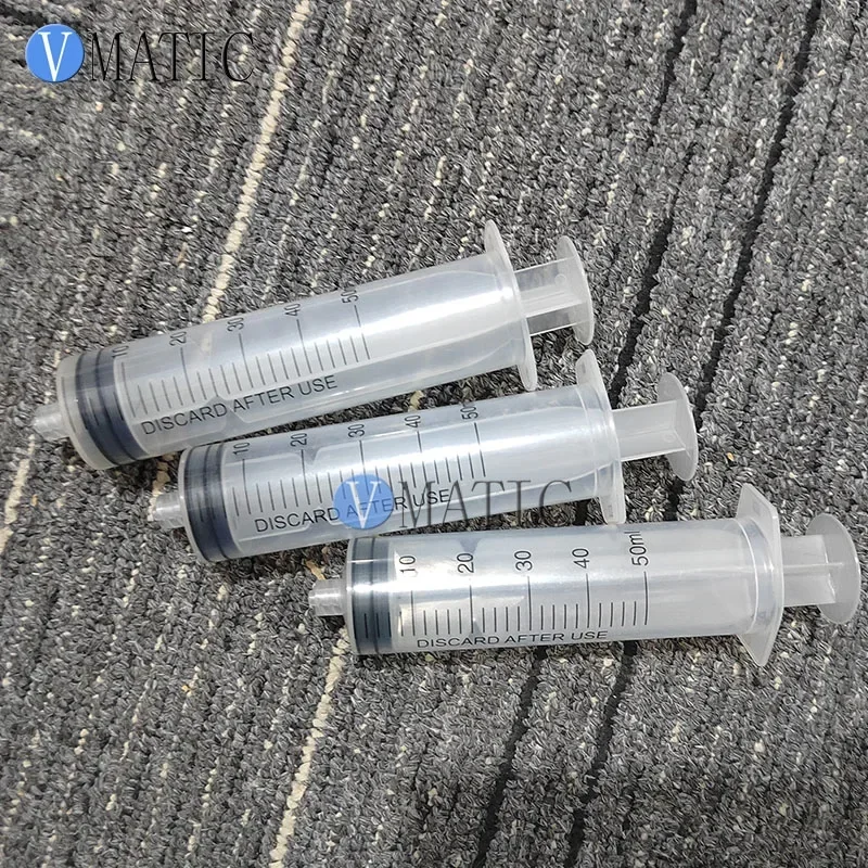 Free Shipping Non-Sterilized 20Pcs 50Ml/Cc Dispensing Plastic Liquid Dispenser Manual Syringe