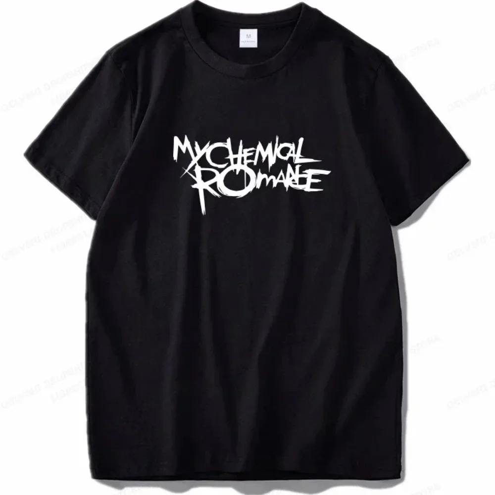My Chemical Romance Muster T-Shirt Mode T-Shirt Cooles Hip-Hop T-Shirt für Männer und Frauen Sommer Retro Anime Unisex Top – Detail 10