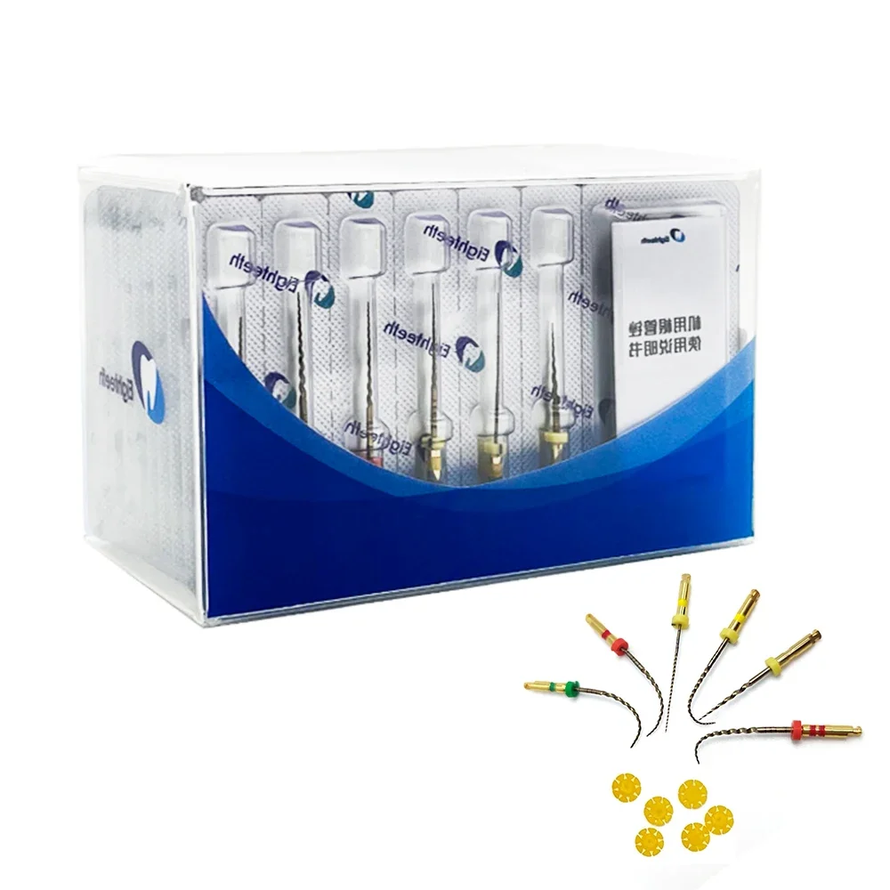 Eighteeth E-FLEX Gold 1pcs Dental Endodontic Rotary Files Heat-Activated Nickel-Titanium Files Dental Root Canal Files Materials