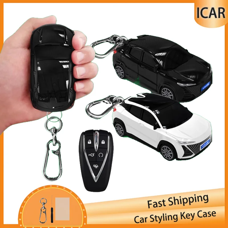 For Unit Car Model for Changan CS35 Plus CS55 Plus CS75 Plus 2019 2020 Remote Car Key Case Cover Holder Car Model Accessories