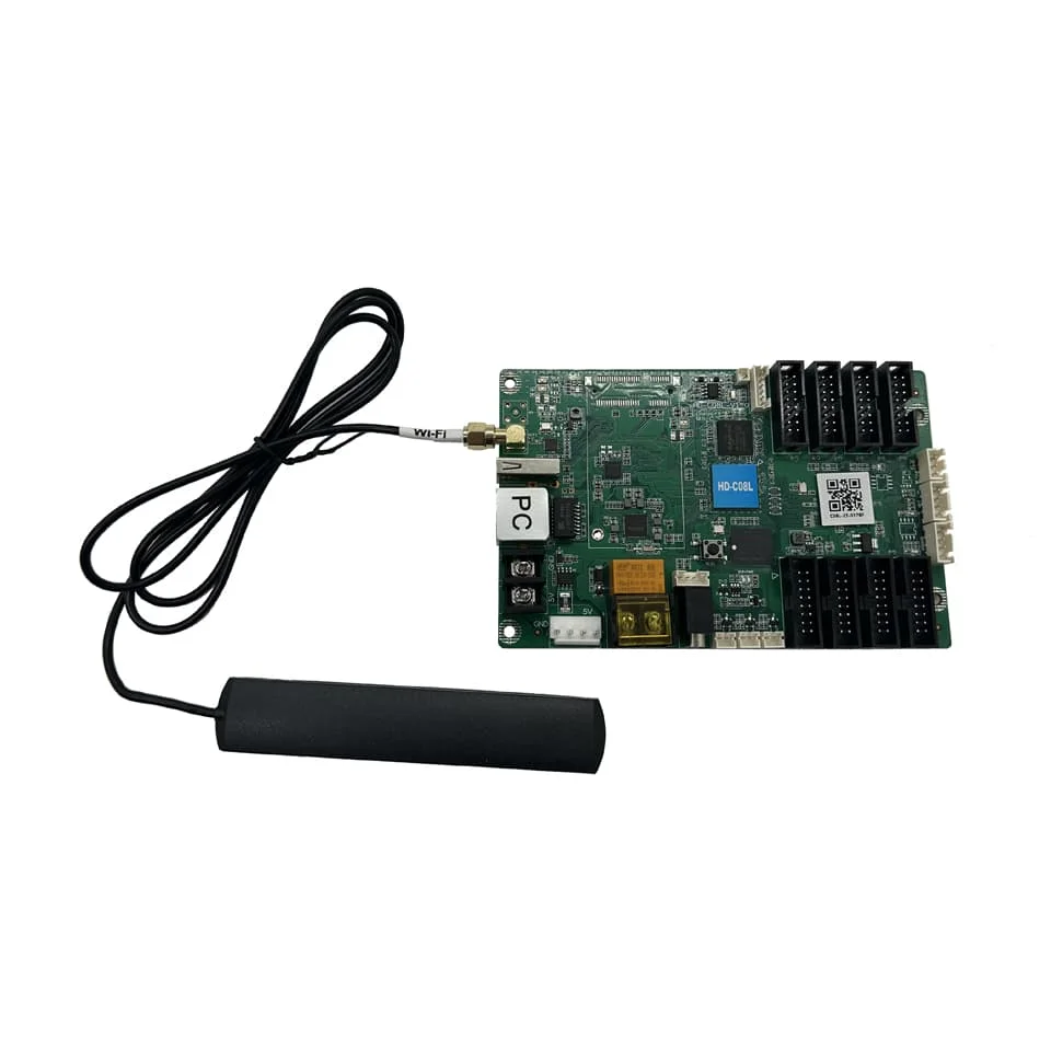 Free Shipping HuiDu-C08  Controller Usb/rj45/Wifi HUB 75 Full Color module RGB Control system 5V