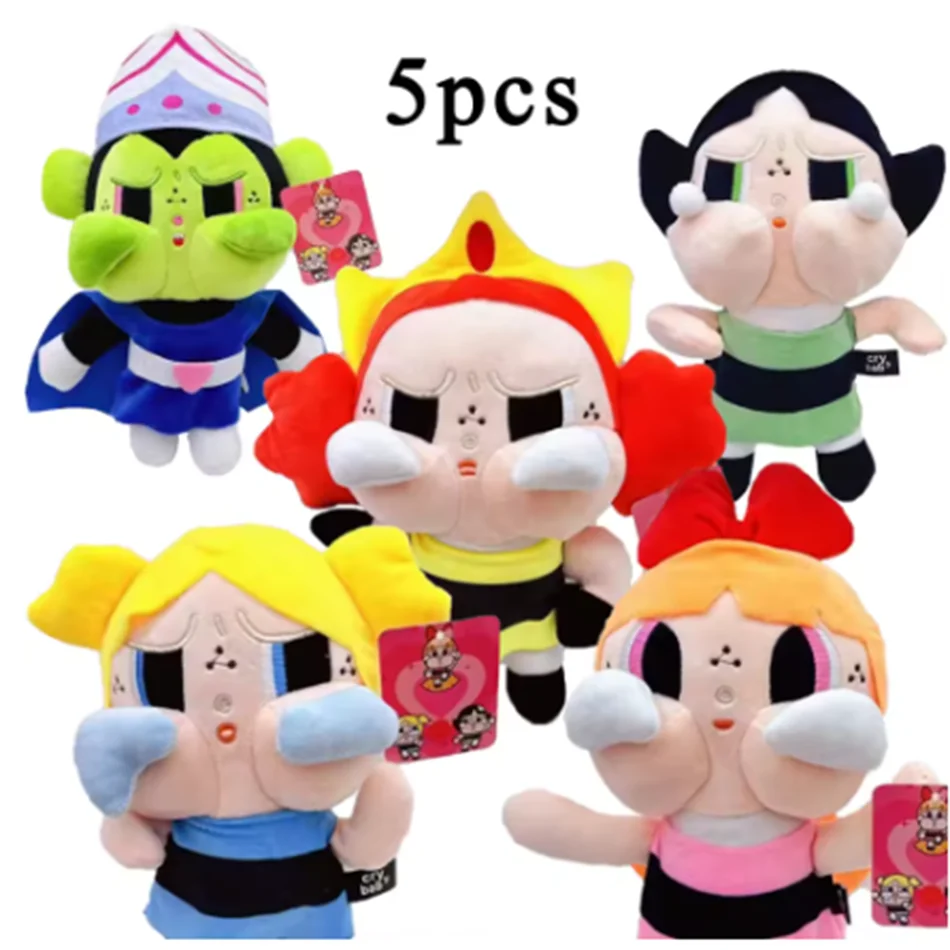 Nuevo llavero de peluche Kawaii de Anime The Powerpuff Girls, princesa Morbucks Mojo Jojo Blossom Bubbles Buttercup, muñecos rellenos de algodón Pp