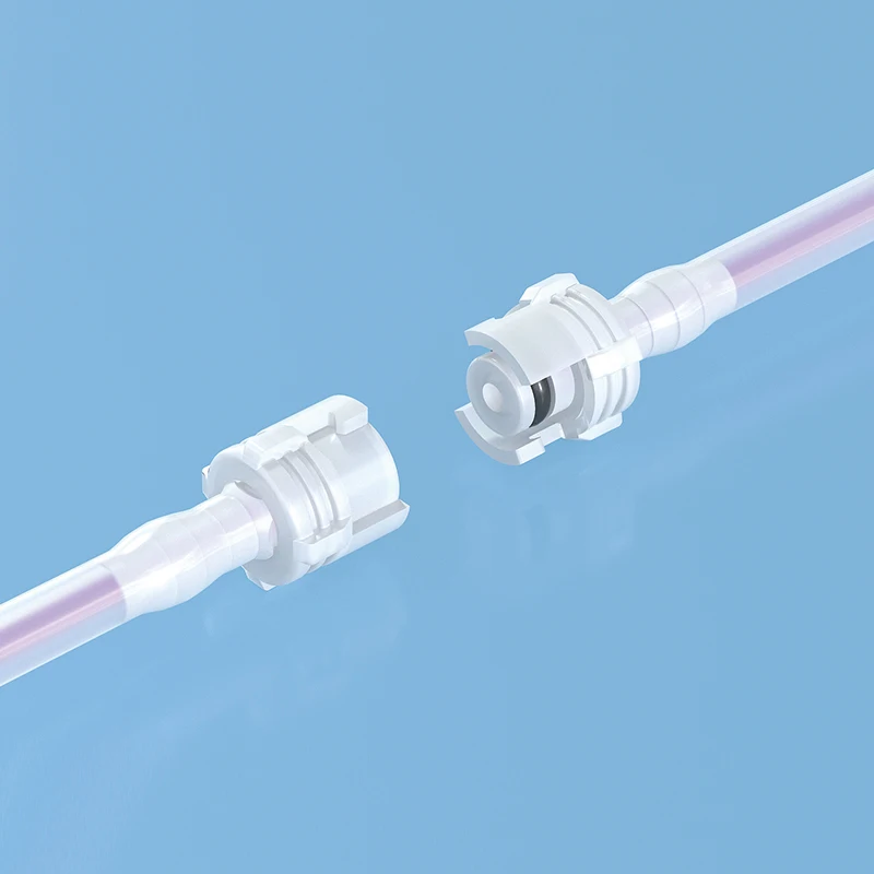 Quick-Disconnect Fitting, Hose Barb Insert, POM with EPDM O-Ring, Valved, Non-Valved, 3/8" ID, 1/8" ID, 3/16" ID, 1/4" ID