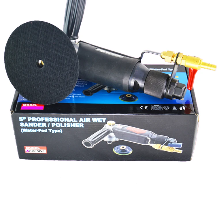 

Water-injection pneumatic water mill machine 5" professional air wet sander/polisher stone polishing machine