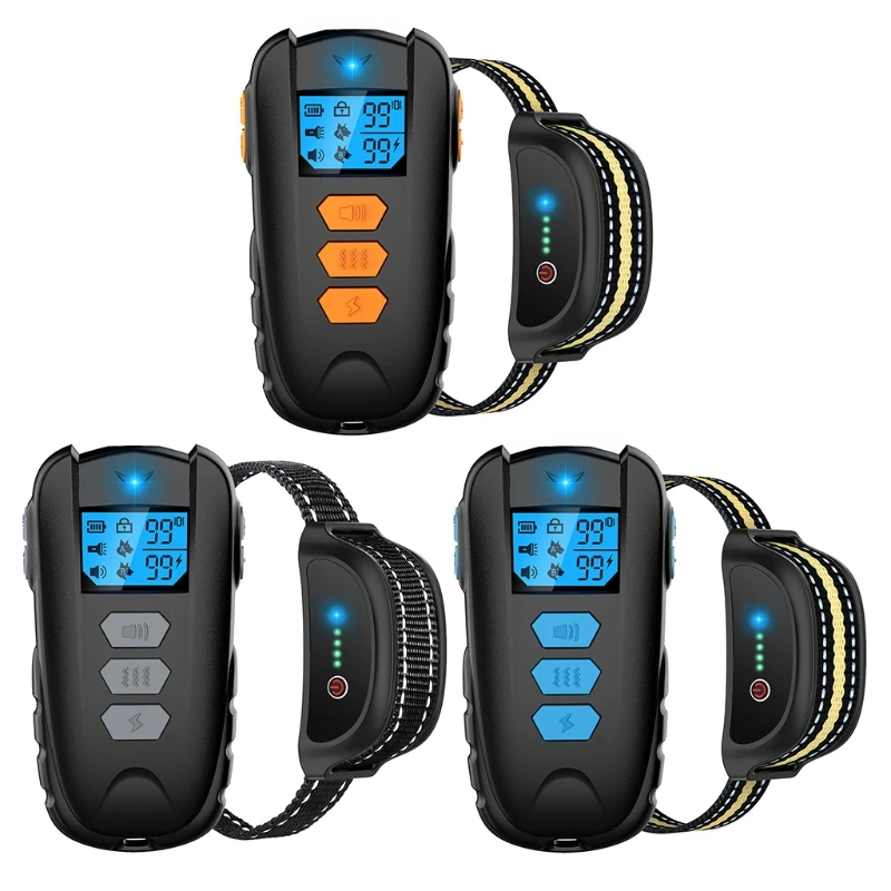 

Ошейник для дрессировки собак с дистанционным управлением 1640 футов, водонепроницаемый электрический ошейник для собак со и для