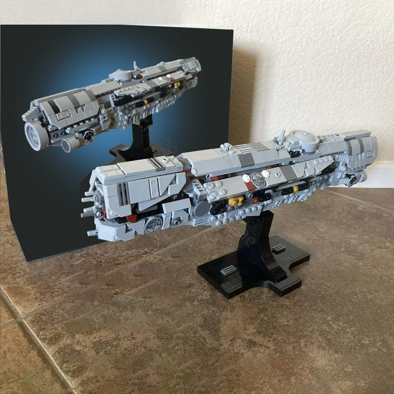 NEW UNSC Infinity Spaceship Building Blocks Model Star Battles Starship DIY Military Sci-fi Movie Assembly Bricks Xmas Toy Gifts