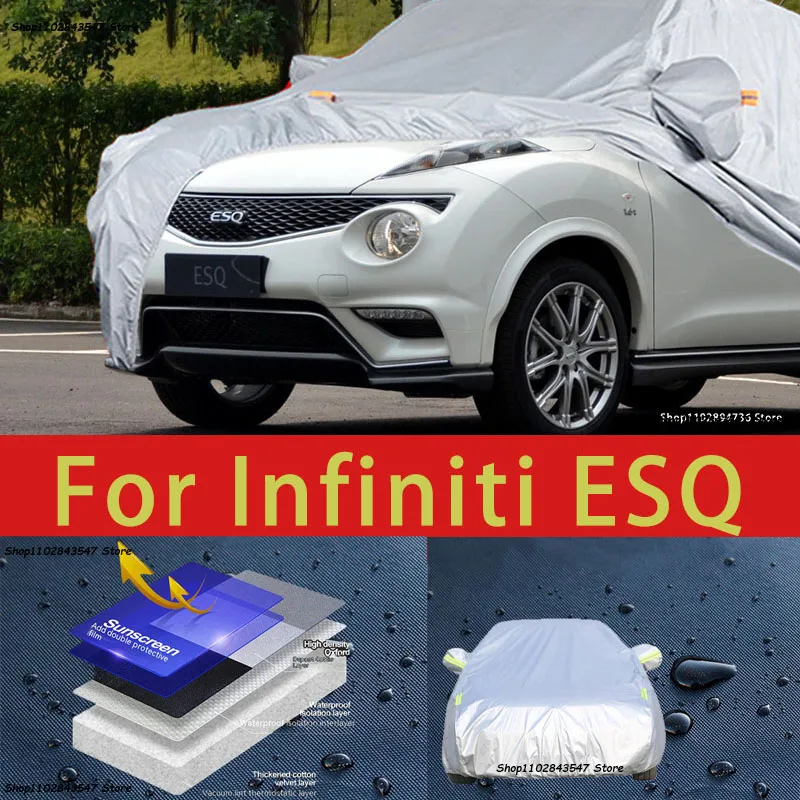 

For lnfiniti ESQ Outdoor Protection Full Car Covers Snow Cover Sunshade Waterproof Dustproof Exterior Car accessories